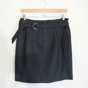 Banana Republic Charcoal Black Skirt